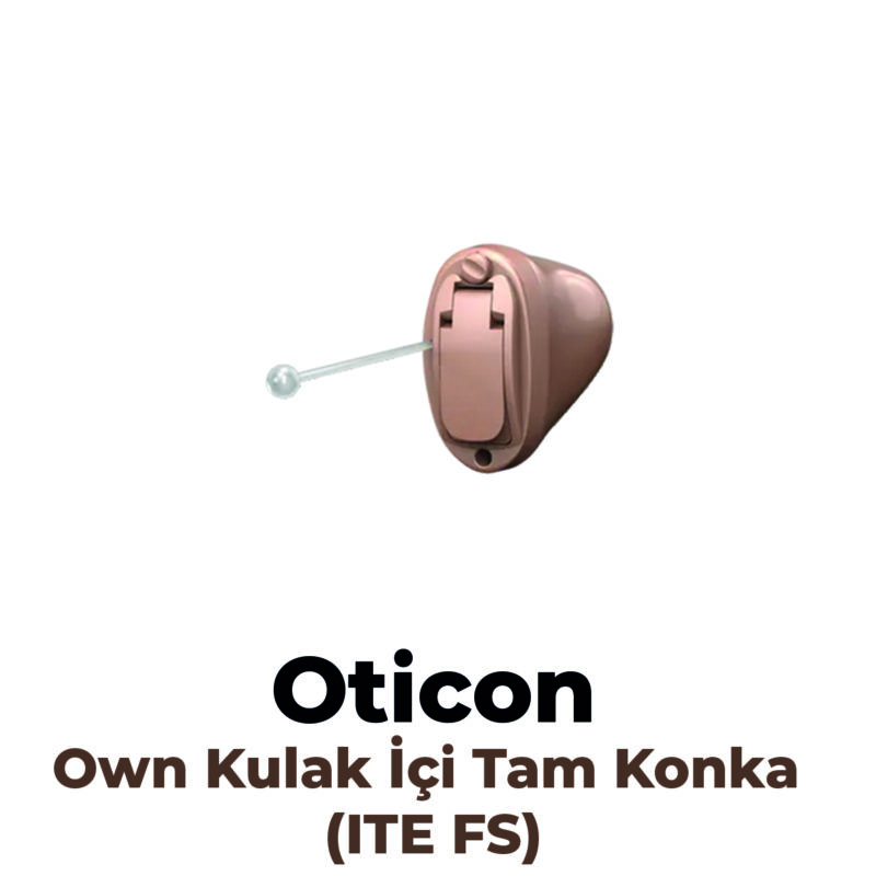 Oticon Own Kulak İçi Tam Konka (ITE FS) İşitme Cihazı